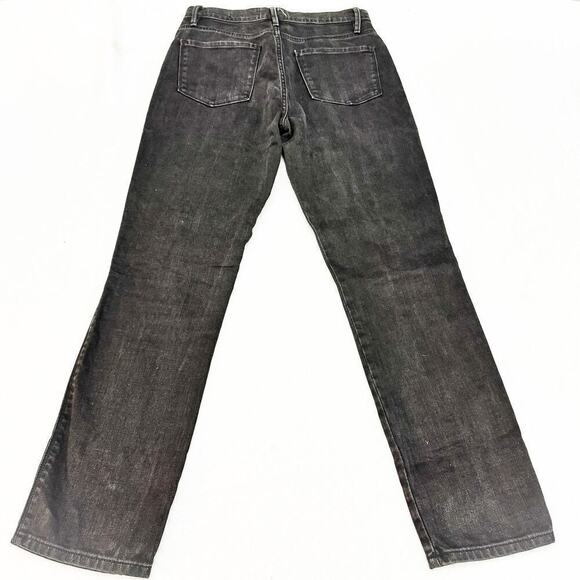 Frame Le Sylvie Slender Straight Tonal Stripe Denim Jeans Size 27 - Picture 3 of 8